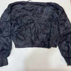 Forever 21 Black Fuzzy Sweater